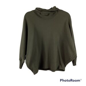 Stateside Olive Green Turtleneck Dolman Sleeve Sweater